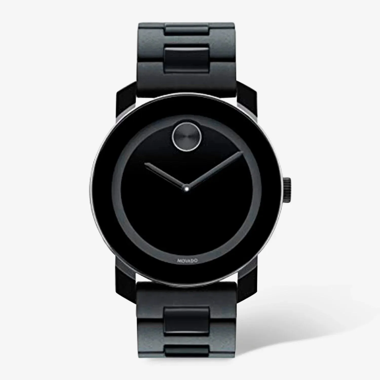 Movado BOLD Men's 3600047 TR90 Black Stainless Steel Swiss Quartz Watch 42mm