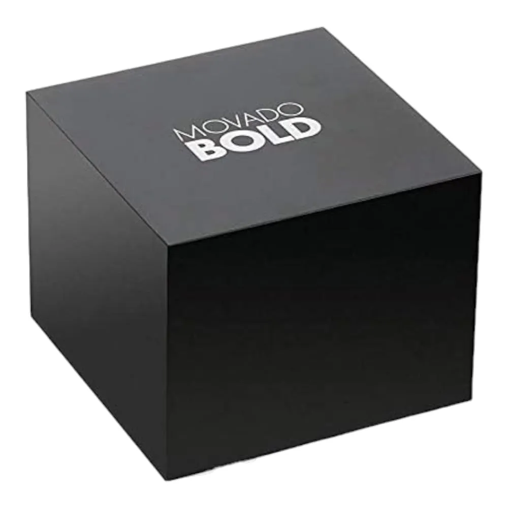 Movado BOLD Men's 3600047 TR90 Black Stainless Steel Swiss Quartz Watch 42mm