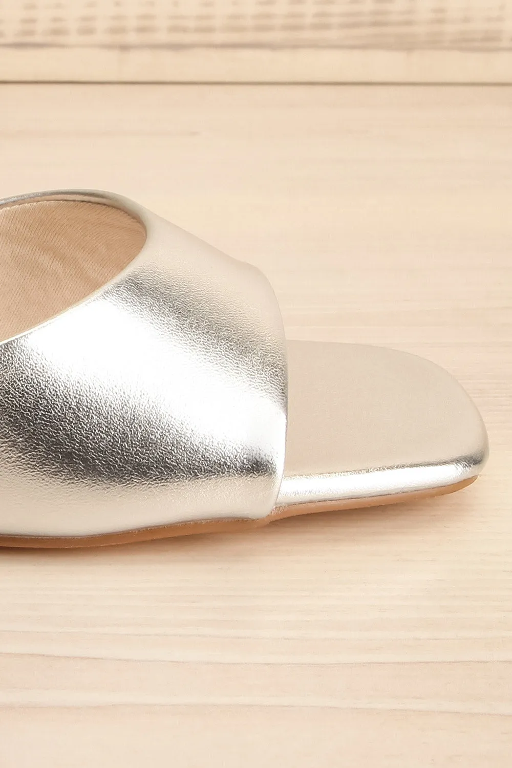 Naifaru | Silver High Heel Sandals
