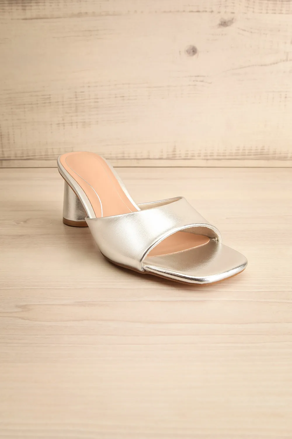 Naifaru | Silver High Heel Sandals