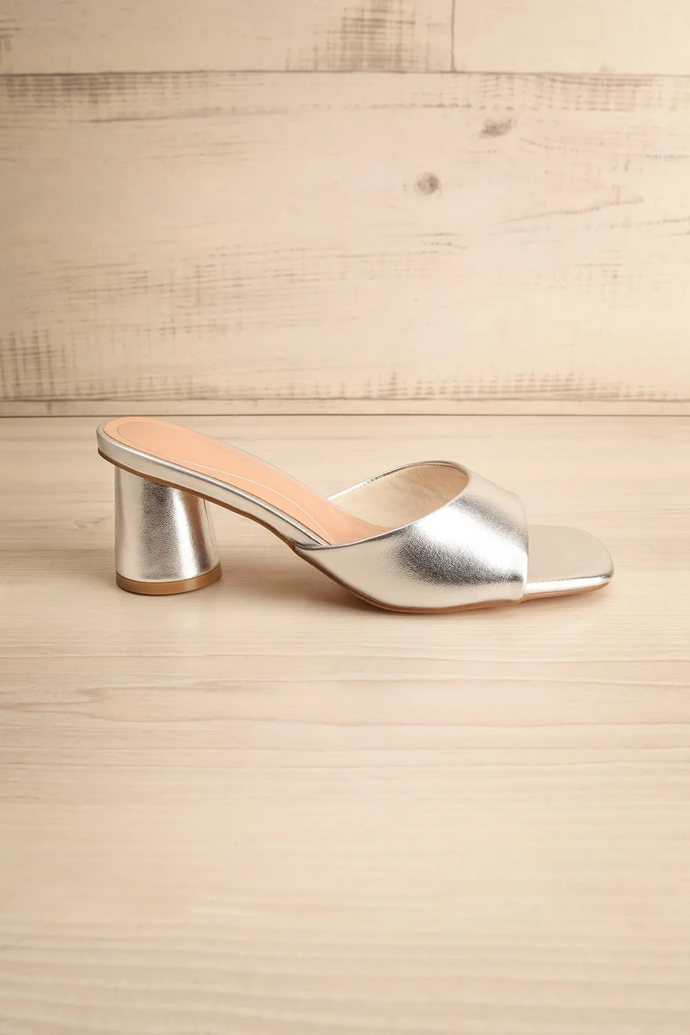 Naifaru | Silver High Heel Sandals