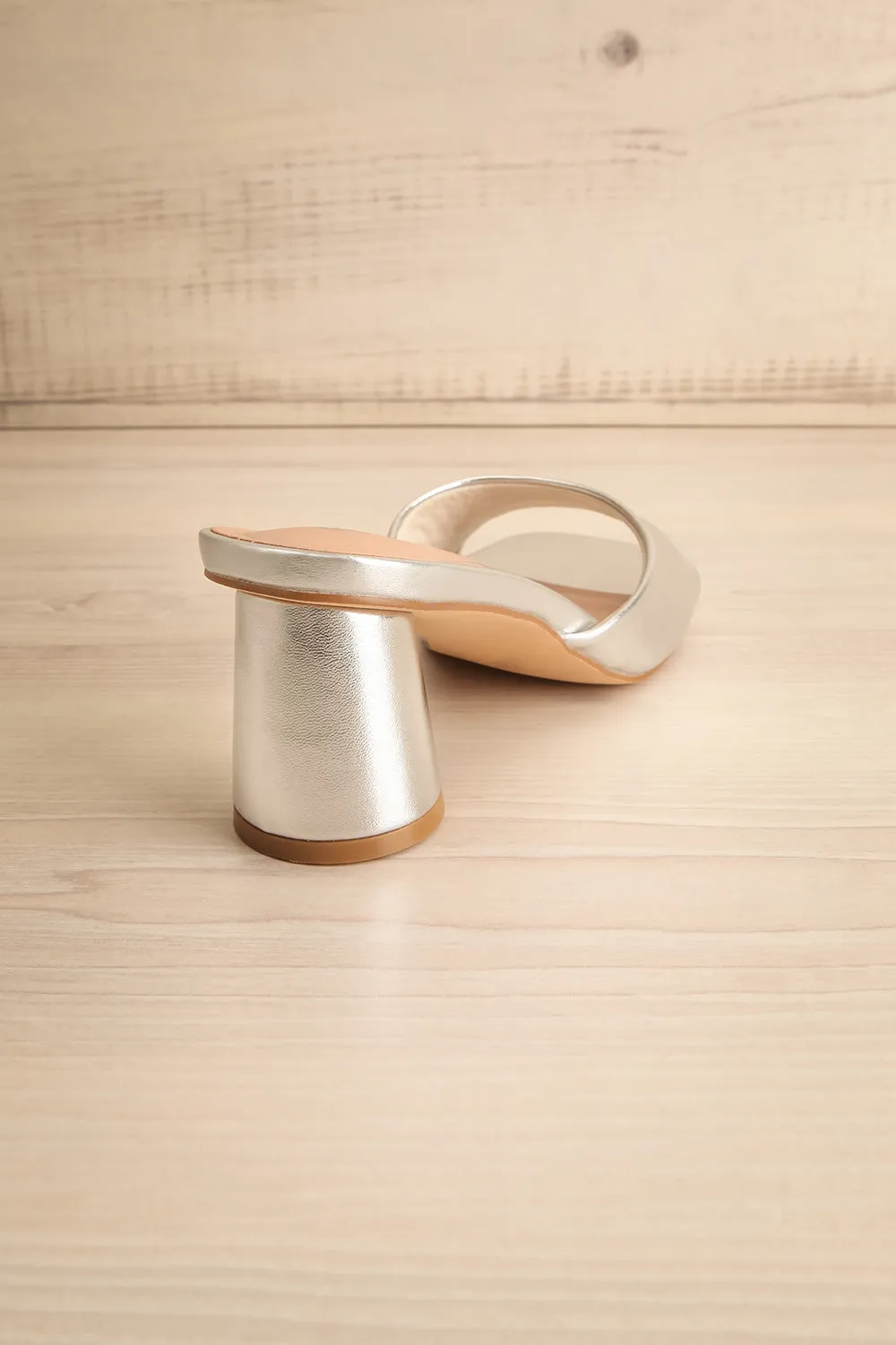 Naifaru | Silver High Heel Sandals