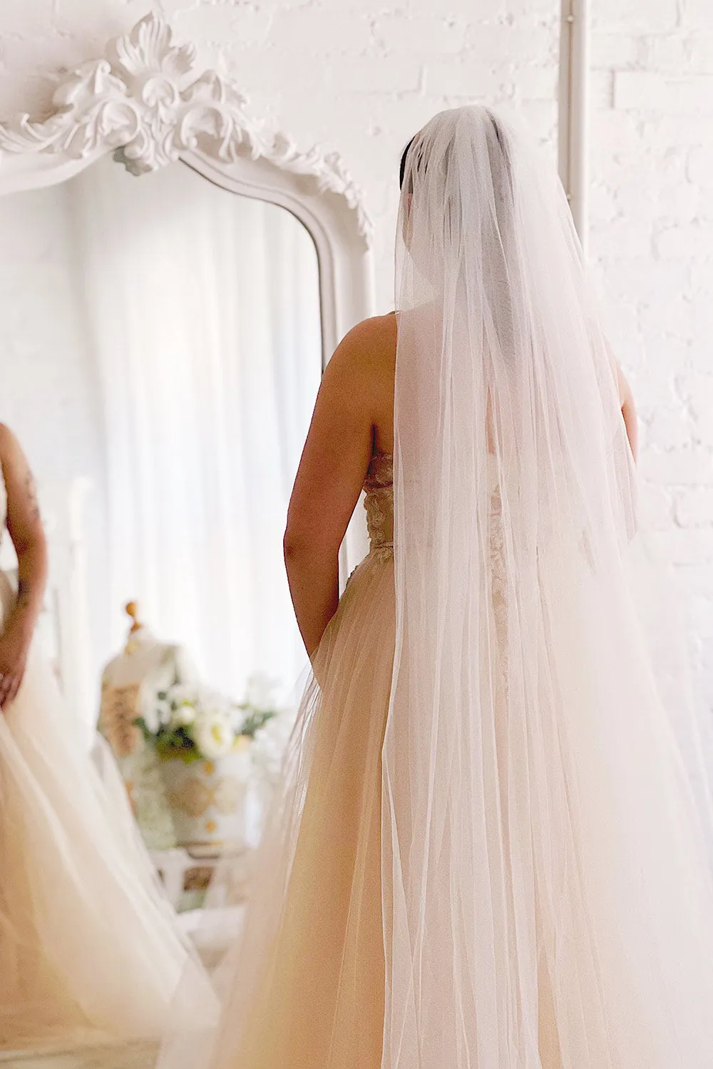 Naima White | Layered Bridal Veil