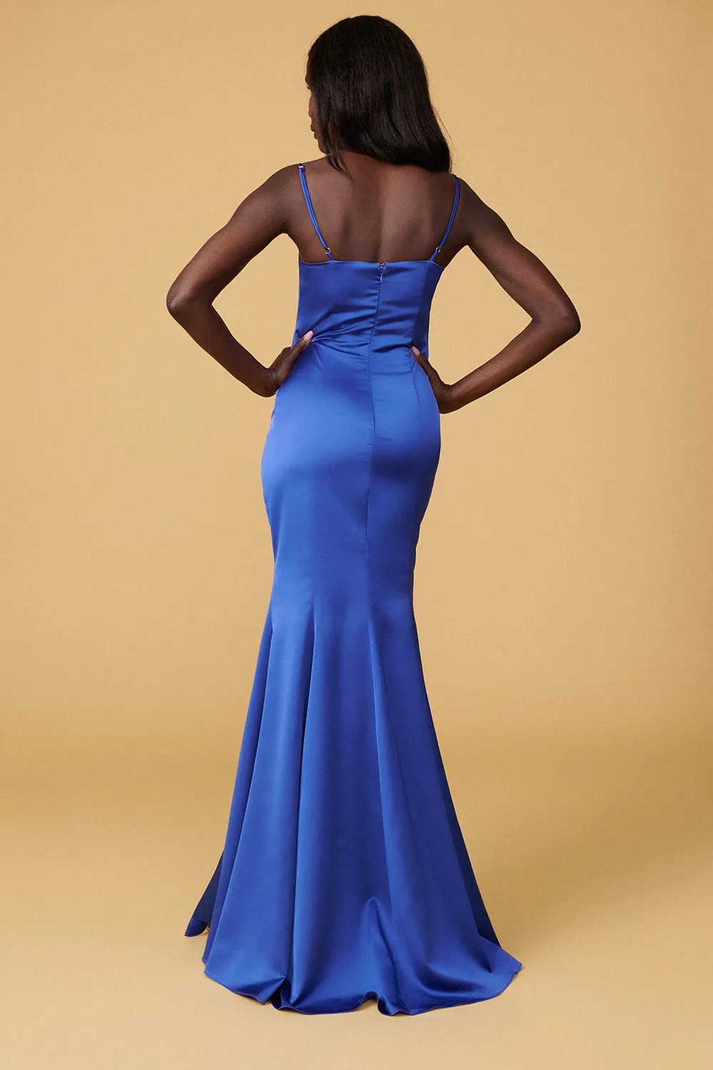 Naomie Blue | Silky Mermaid Gown