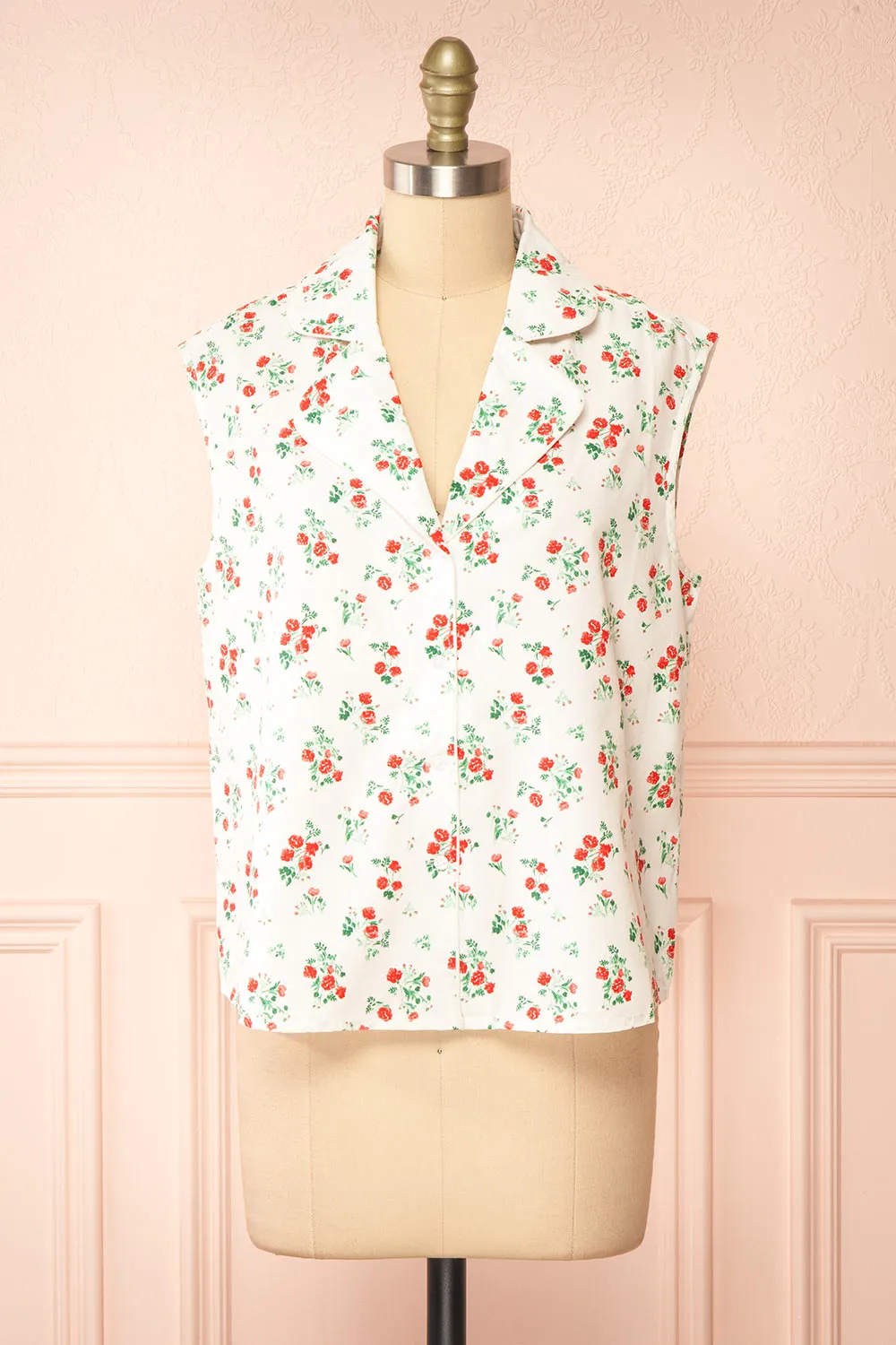Nettie | Floral Sleeveless Blouse