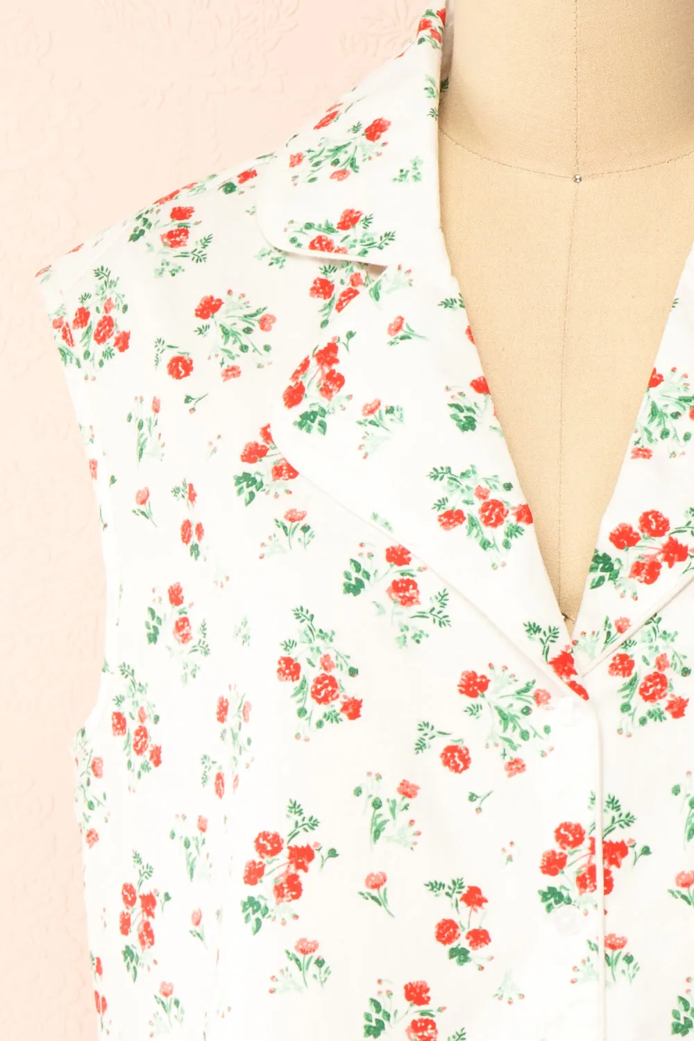 Nettie | Floral Sleeveless Blouse
