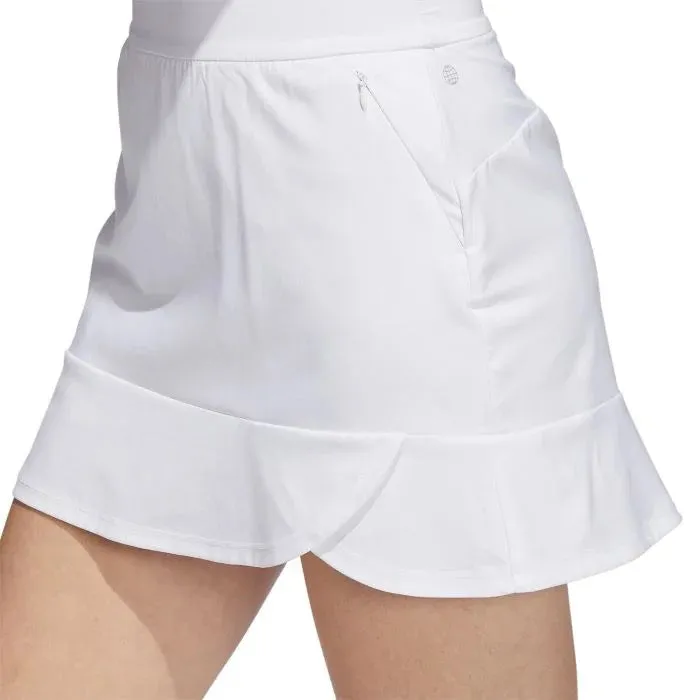 New Adidas White Frill Golf Skort