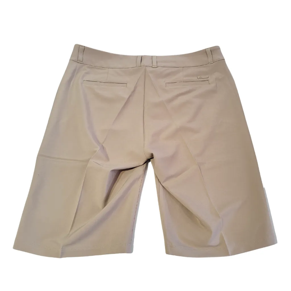 New Adidas Women's Solid Bermuda Golf Short - Khaki Size 12 MSP$65