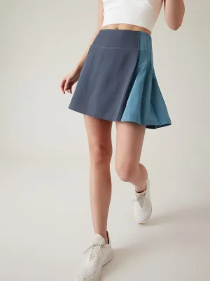New Athleta Fairway Pleated Skort in Granite Blue MSP$