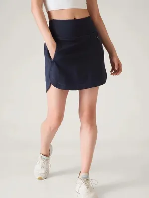 New Athleta Navy 16" Fairway Golf Skort Size M. MSP$69