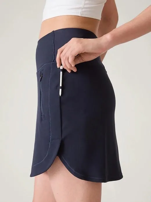 New Athleta Navy 16" Fairway Golf Skort Size M. MSP$69