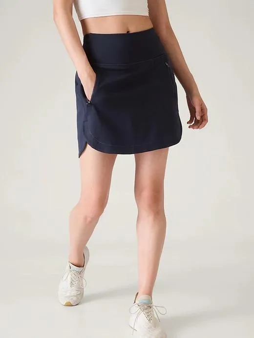 New Athleta Navy 16" Fairway Golf Skort Size M. MSP$69