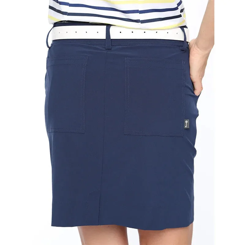 NEW Belyn Key 18" Navy Blue (Ink) Golf Skort Size M MSP$116