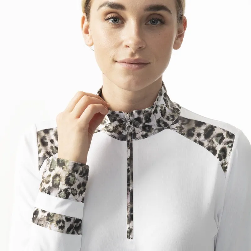 New Daily Sports Ash White Long Sleeves Mock neck Golf Top Size XXL MSP$119