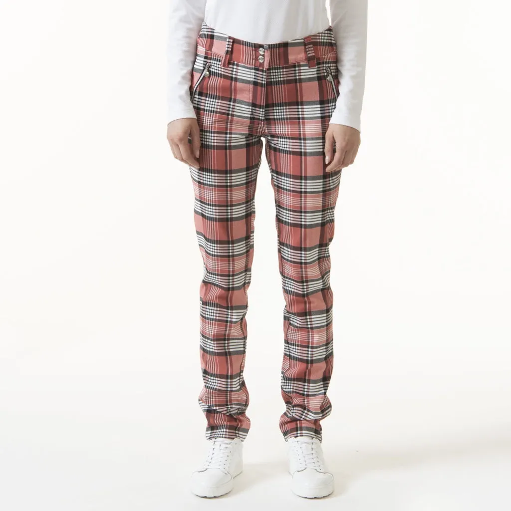 New Daily Sports Jodie Redwood Check Golf Pants MSP$169