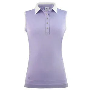 New Daily Sports Milia Sleeveless Golf Polo in Salvia Size XS. MSP$84