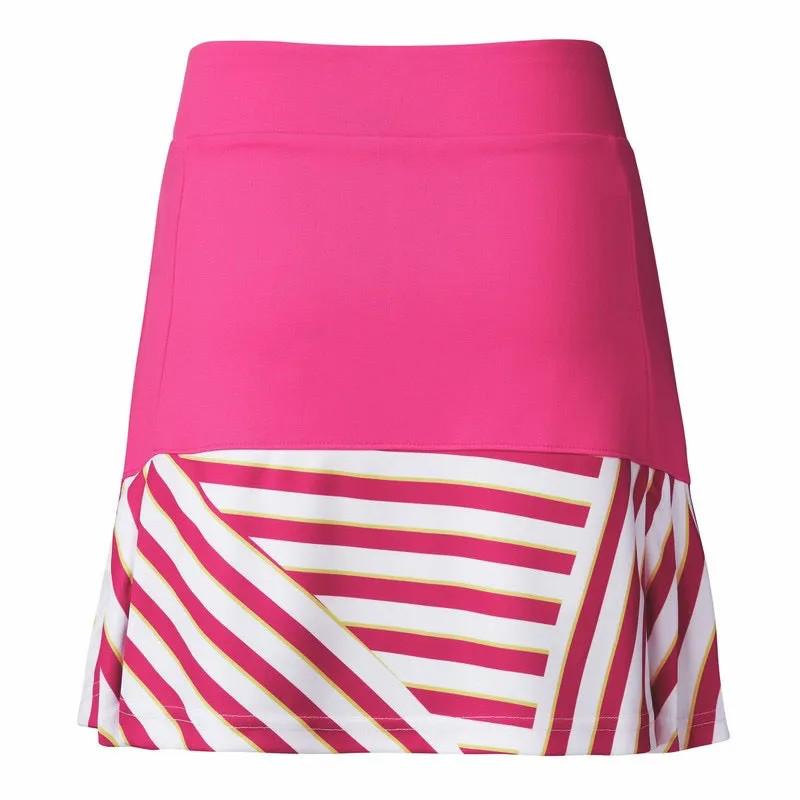 New Daily Sports Stripe Dahlia Pink Golf Skort Size L MSP$119