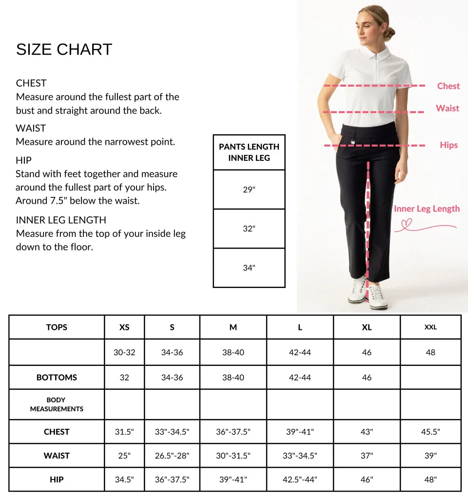 New Daily Sports Women's Lyric Golf Pants Size 6 MSP$160