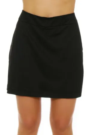 New EP NY Women's Black Basics Knit Pull-on Golf Skort Size XL
