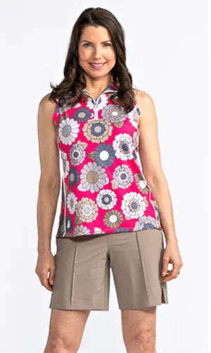 New Kinona Keep it Covered Sleeveless Flower Power Top Size XS MSP$99