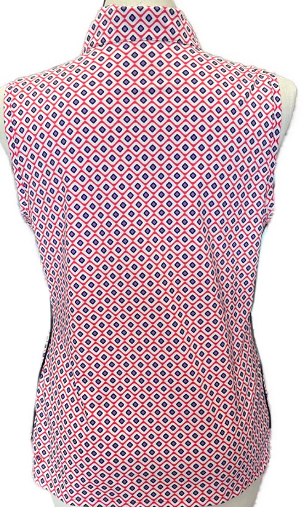 New Kinona Keep it Covered Sleeveless Golf Top - Foulard Size XL MSP$114