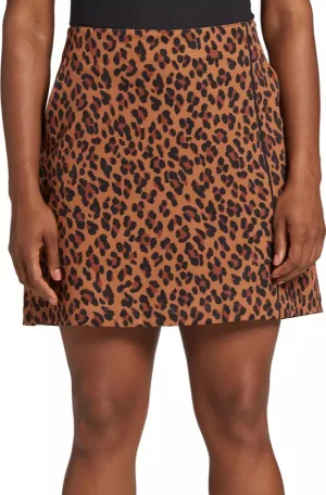 New Lady Hagen 17" Wrap Golf Skort- Classic Leopard Size 12 MSP$65