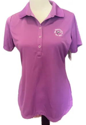 NEW Nike Women's Golf Tour Performance 5 Button Purple Short Sleeve Polo Size M MSP$70