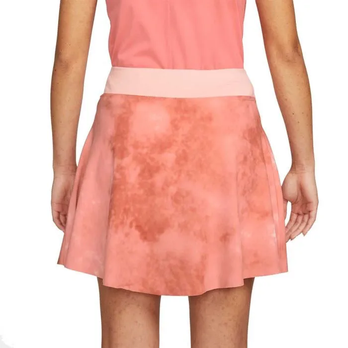New Nike Women's Printed Golf Skort - Orange Size M