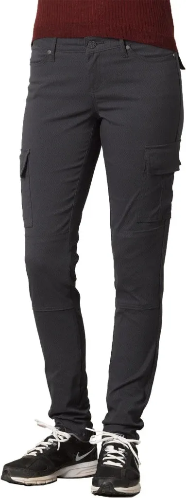 NEW Prana Women's Mid-Rise Fitted Dark Gray Cargo Pant Size 6 MSP$85