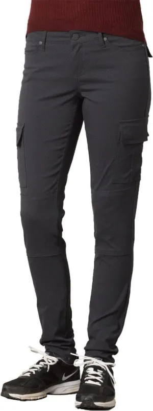 NEW Prana Women's Mid-Rise Fitted Dark Gray Cargo Pant Size 6 MSP$85