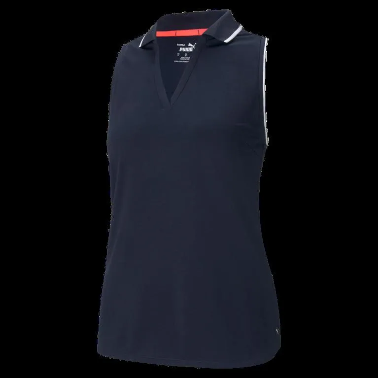New Puma Navy Sprinter Racerback Golf Polo Size S. MSP$55