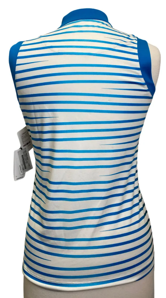 New Tail Sleeveless Ombre Striped Polo Size S