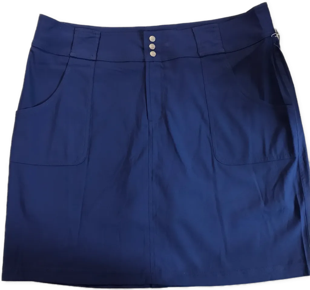 New Women's Jofit Blue Belted Golf Skort Size 14