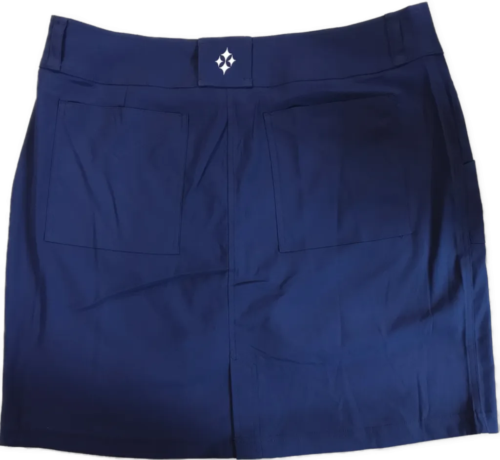 New Women's Jofit Blue Belted Golf Skort Size 14