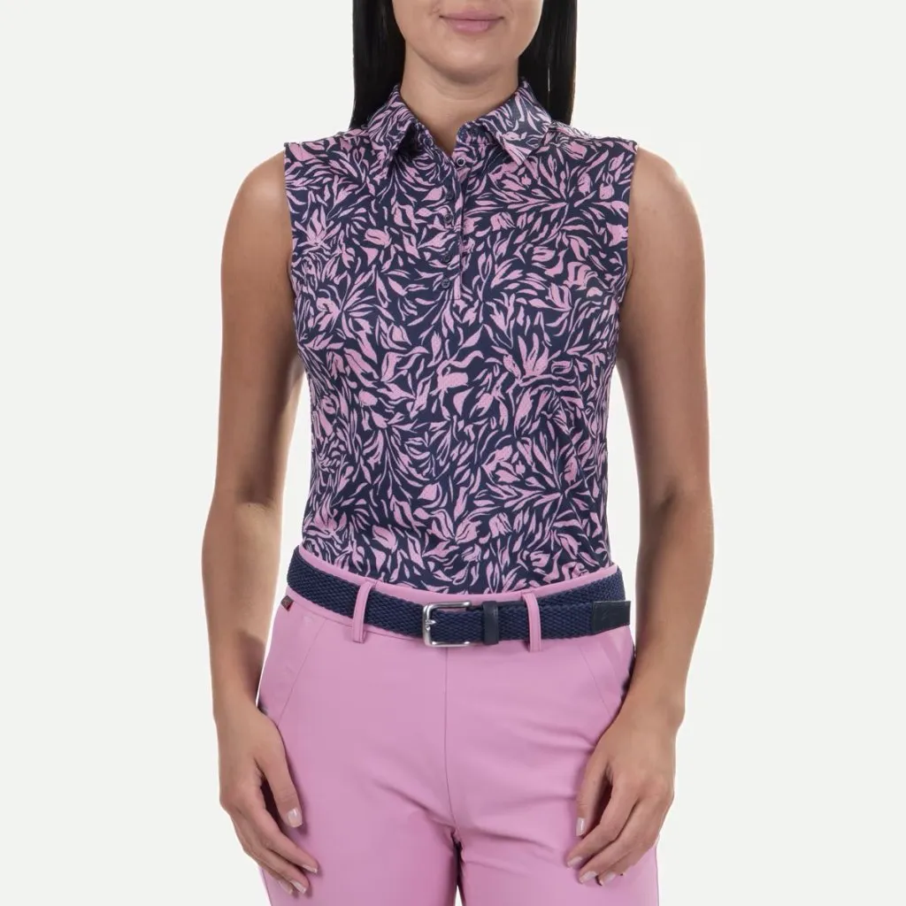 New Women's Kjus Eve Sleeveless Golf Polo Size M. MSP$99