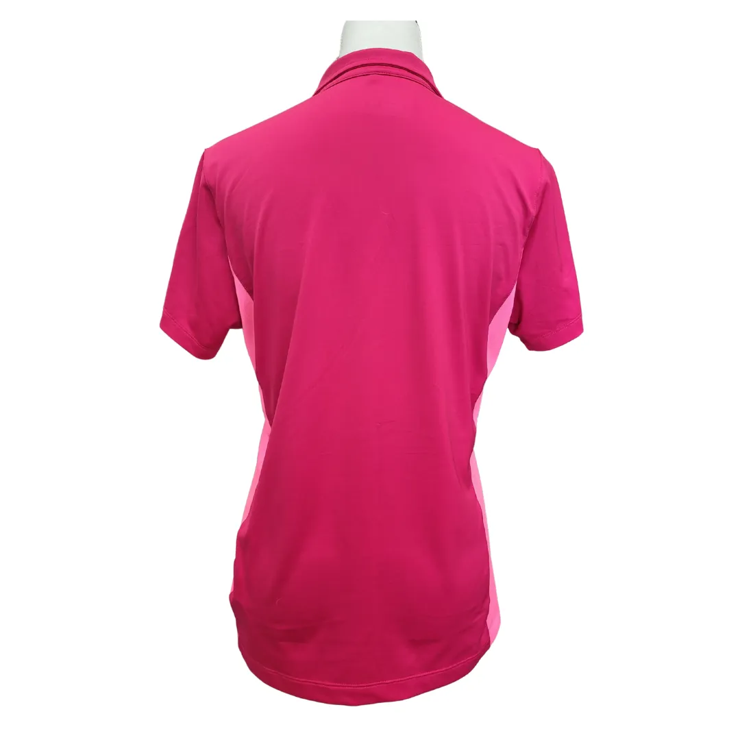 Nike Golf Women's Red & Pink Print Polo Size M MSP$60