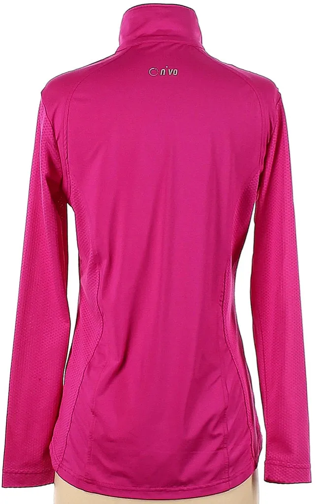 Nivo Sport Zip mock Pullover in Hot Pink Size S MSP$102