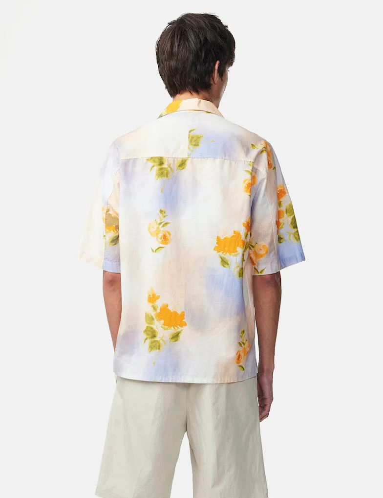 NN07 Ole Short Sleeve Shirt - Blue/Yellow