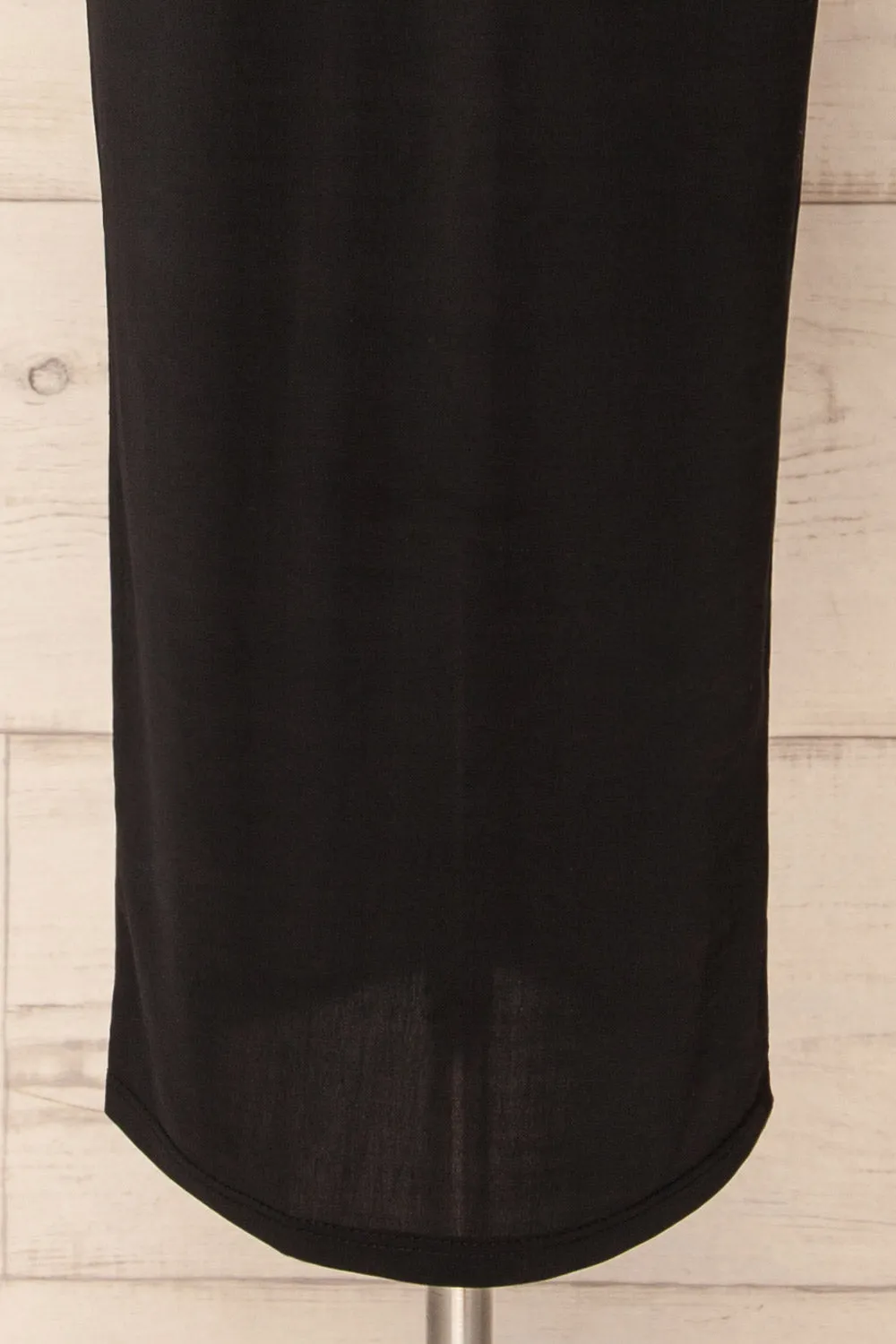 Norfolk | Long Black Fitted Skirt