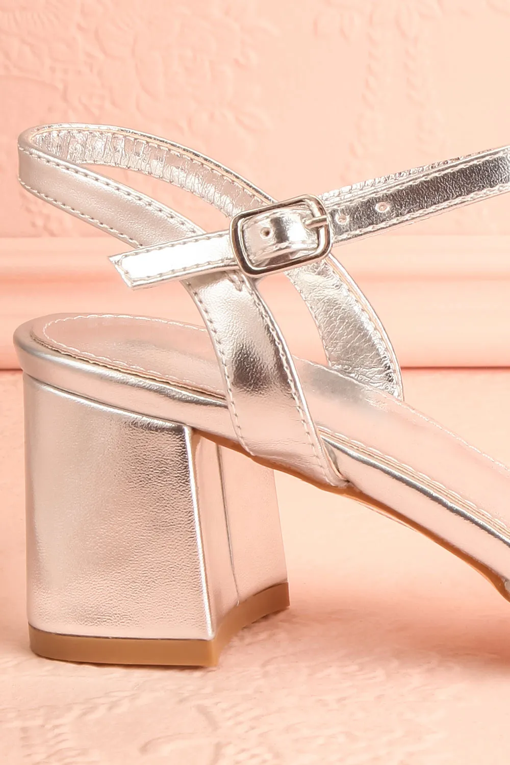Nycole Silver | High-Heels w/ Ankle Strap