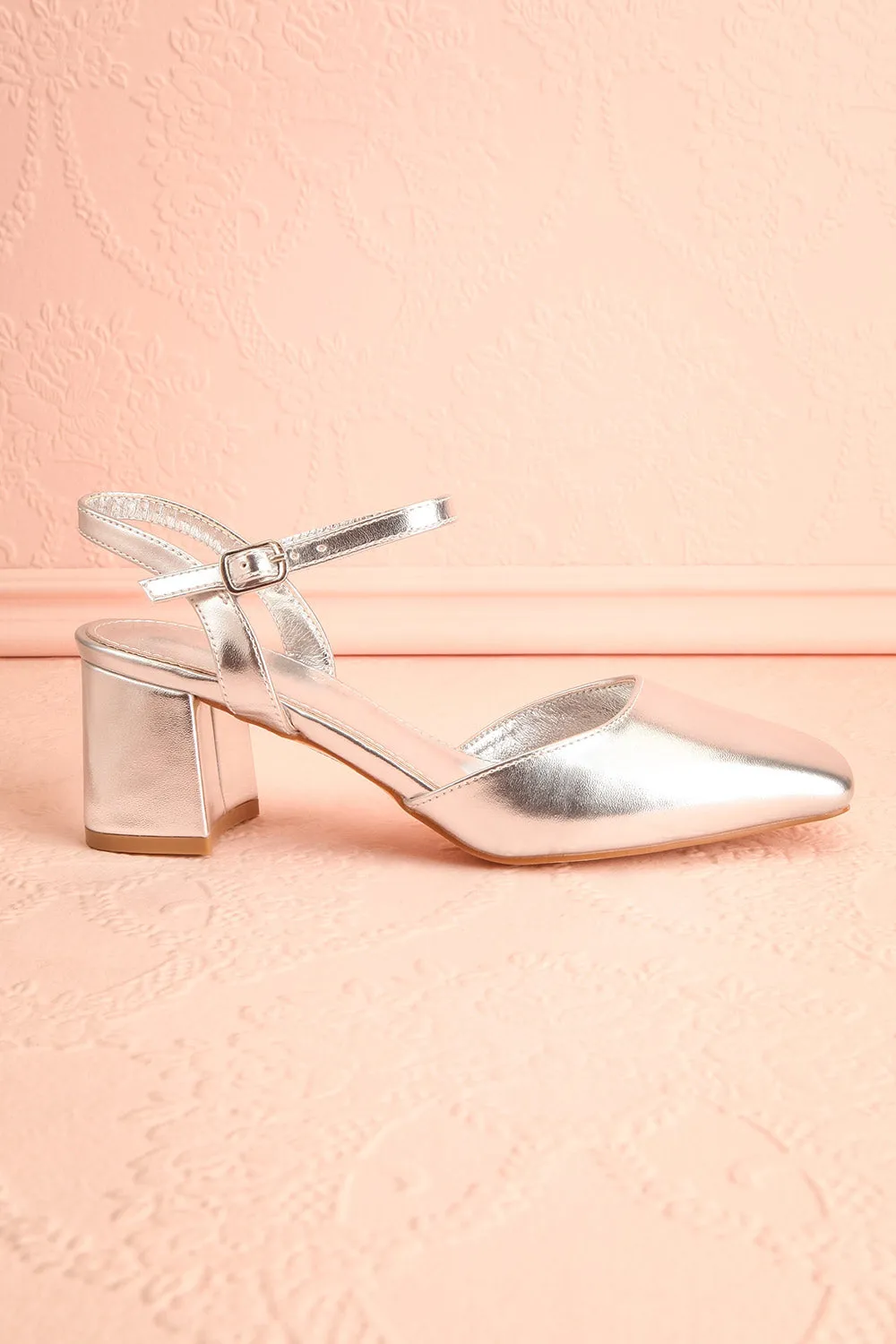 Nycole Silver | High-Heels w/ Ankle Strap