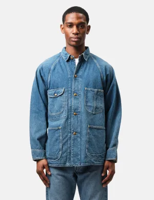 orSlow 1950's Coverall Jacket - Blue, Used Wash