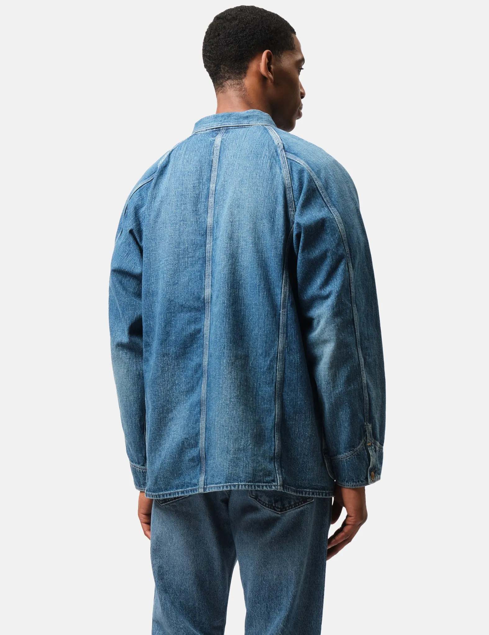 orSlow 1950's Coverall Jacket - Blue, Used Wash