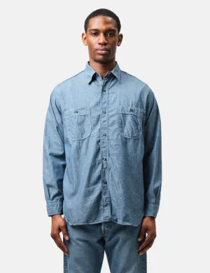 orSlow Chambray Work Shirt (Relaxed) - Blue