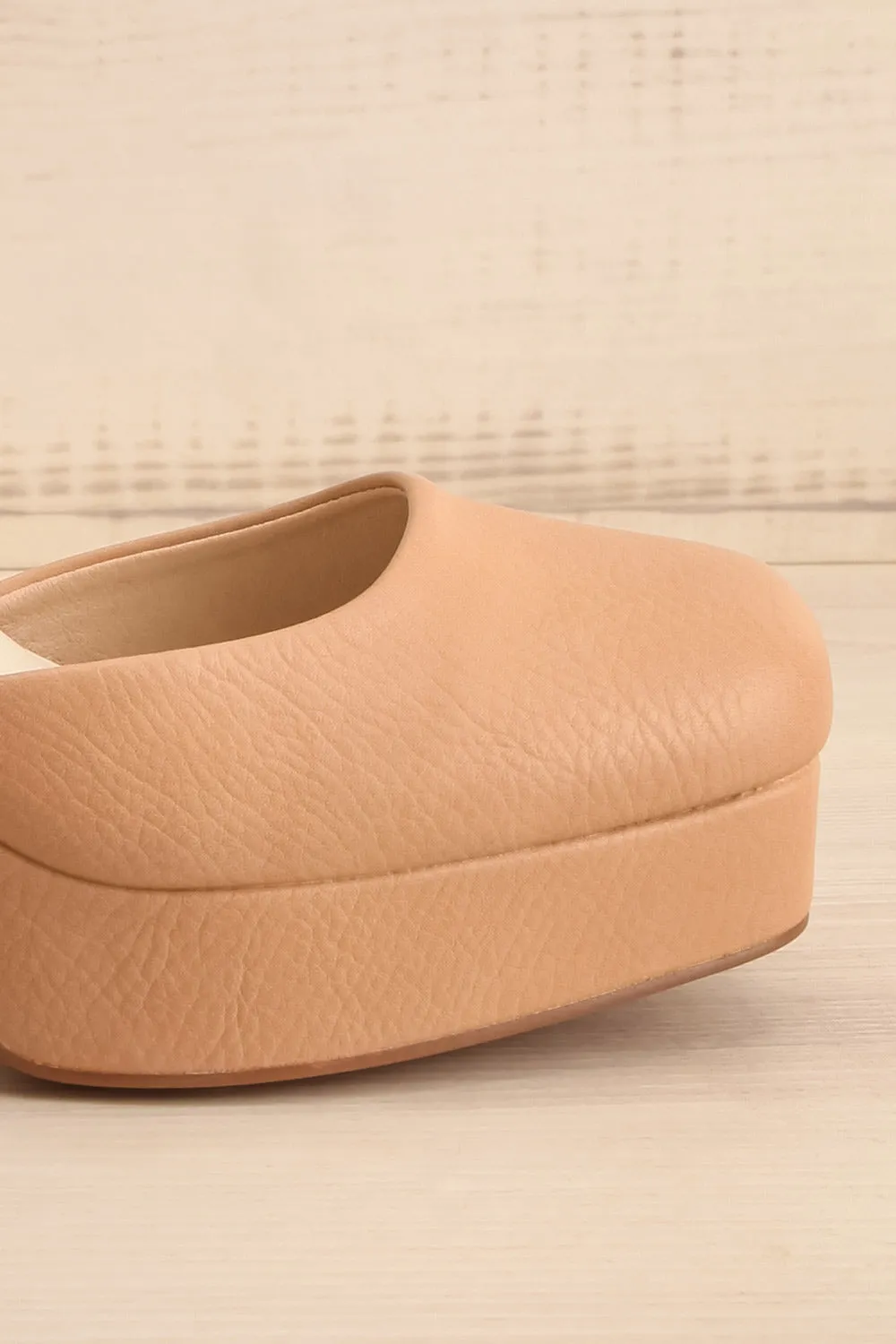 Oslaux Beige | High-Heeled Platform Shoes