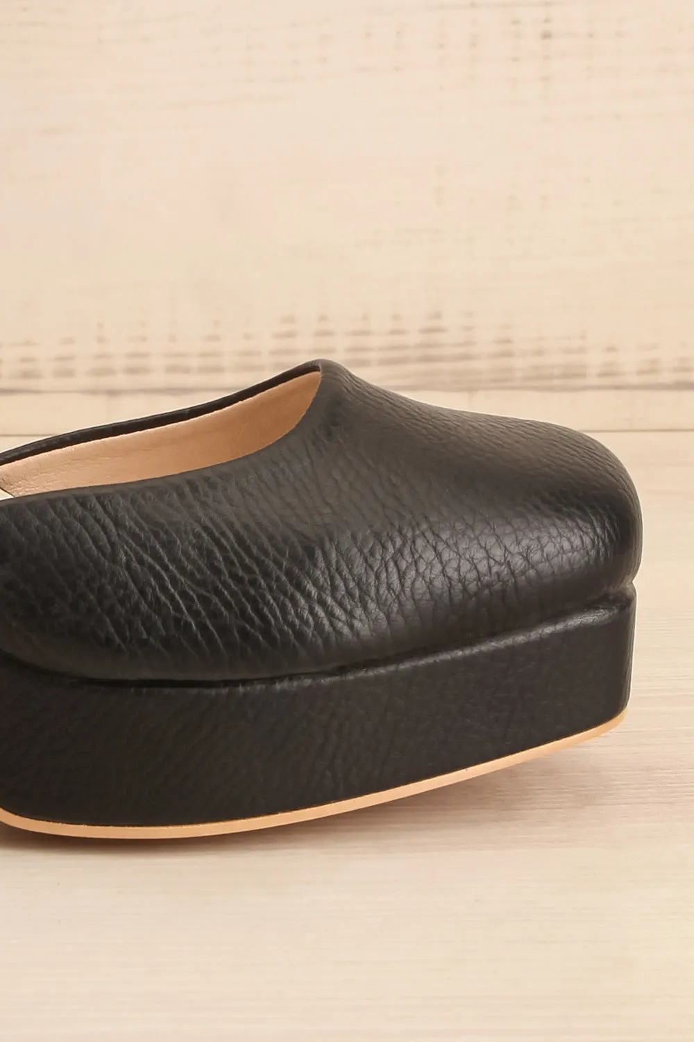 Oslaux Black | High-Heeled Platform Shoes