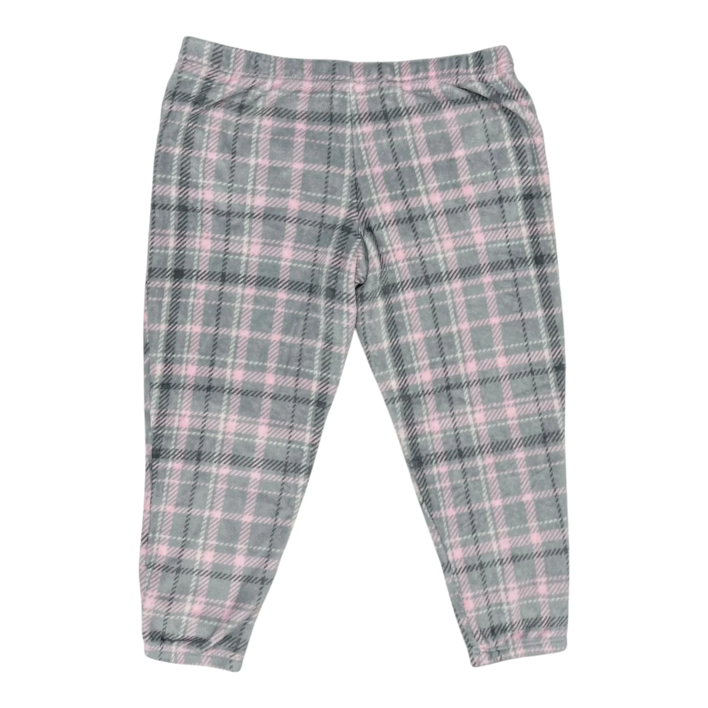 Pajama Pants By Joyspun In Grey & Pink, Size:3X