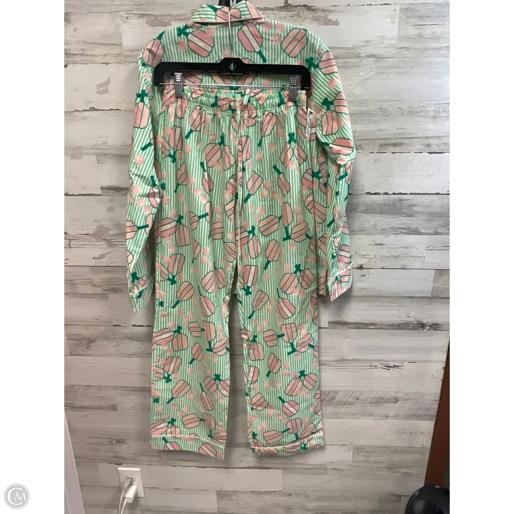 Pajamas 2pc By oak lane  In Green, Size: Xs