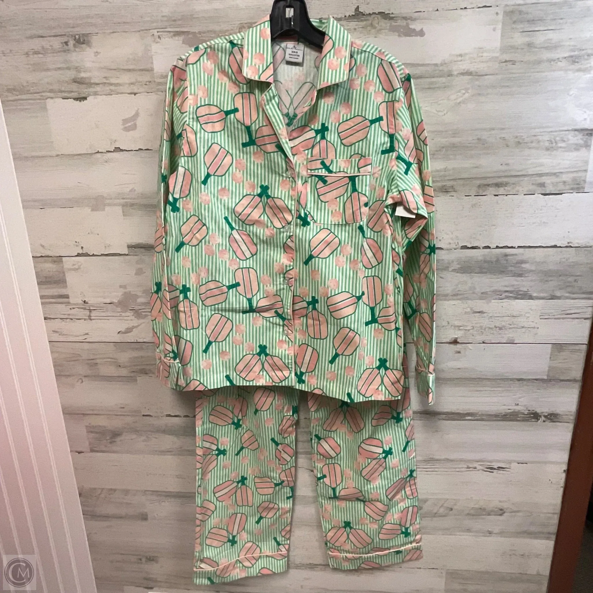 Pajamas 2pc By oak lane  In Green, Size: Xs