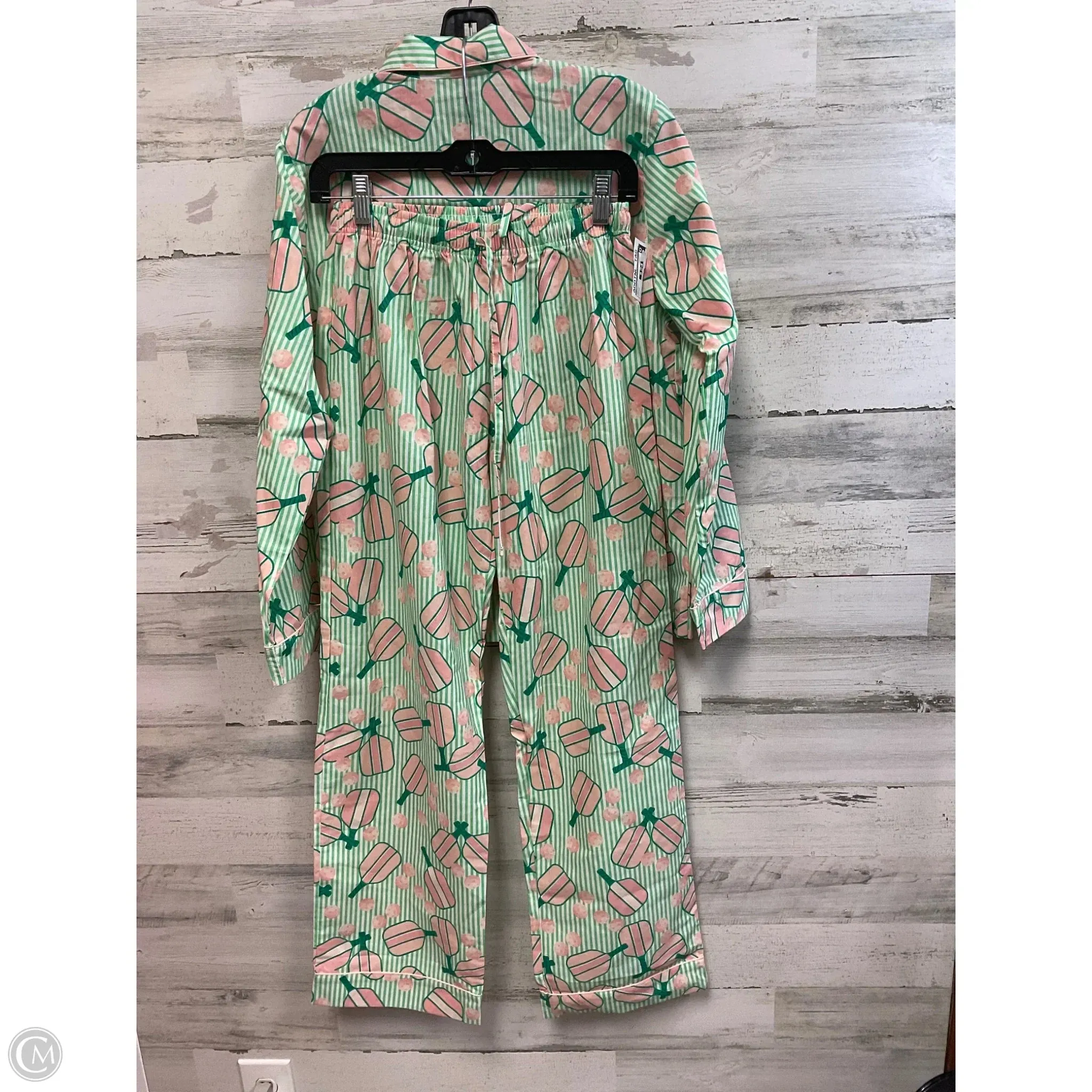 Pajamas 2pc By oak lane  In Green, Size: Xs
